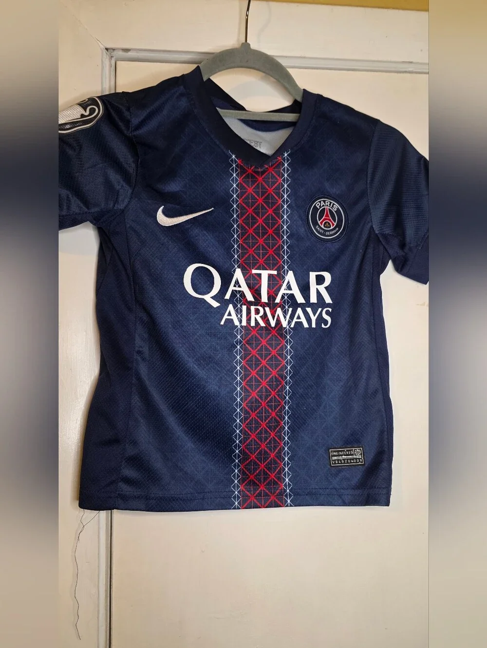 Nike PARIS SAINT Germain Boys Soccer Jersey Sz Sm 6